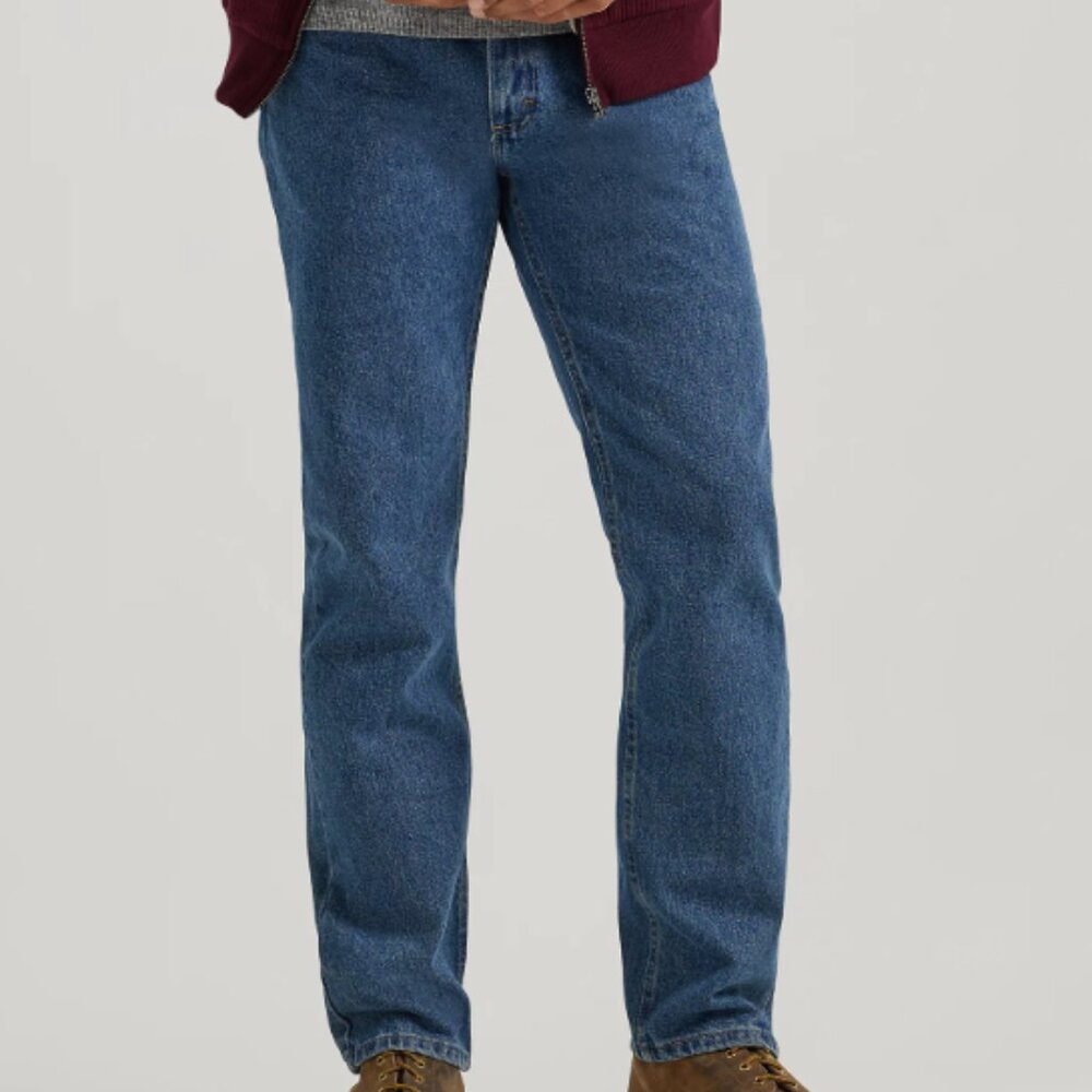 Wrangler Men's Five Star Premium Denim Jeans Regular Fit 36x32 Dark Stonewash